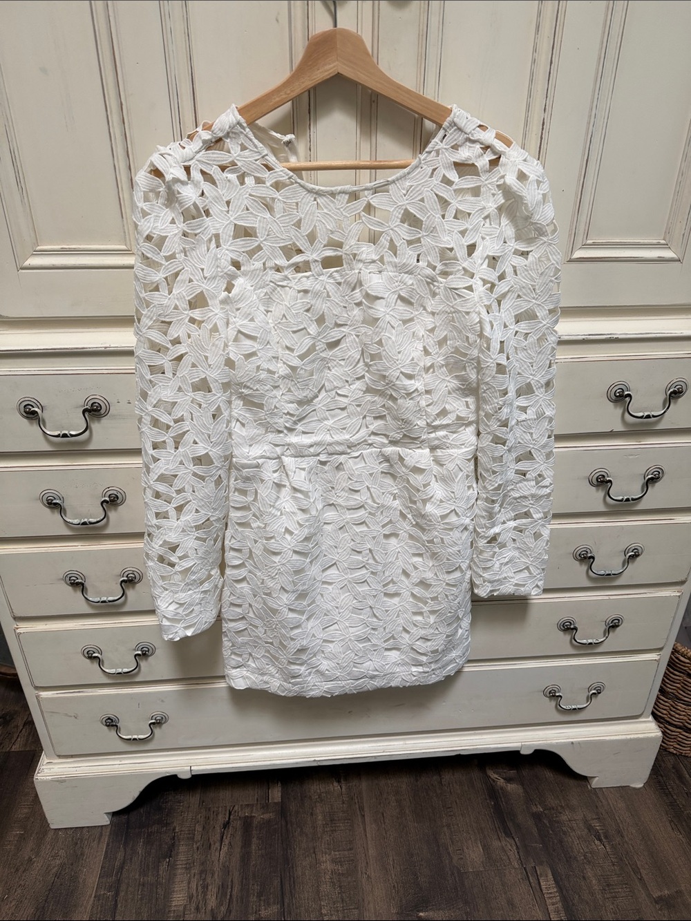 Endless Rose White Lace Mini Dress